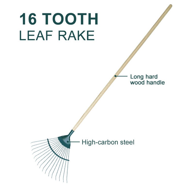 product-800-800 16 tooth Steel Tine Leaf Rake