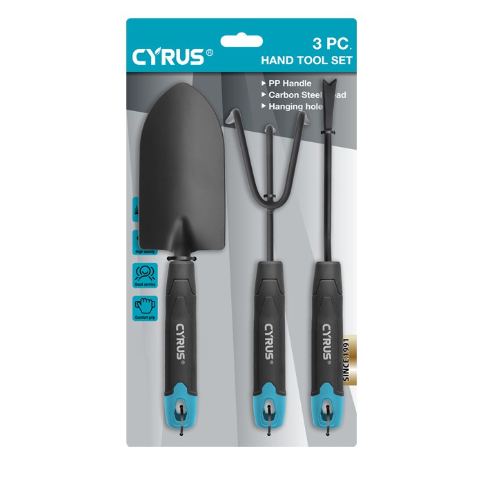 कार्बन स्टील गार्डन हैंड टूल सेट